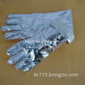 Five finger Aluminium Foil heat protective gloves for heat protection